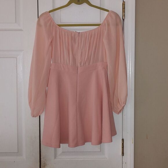 Privy  peach color  mini  dress  Sz S - Picture 4 of 5
